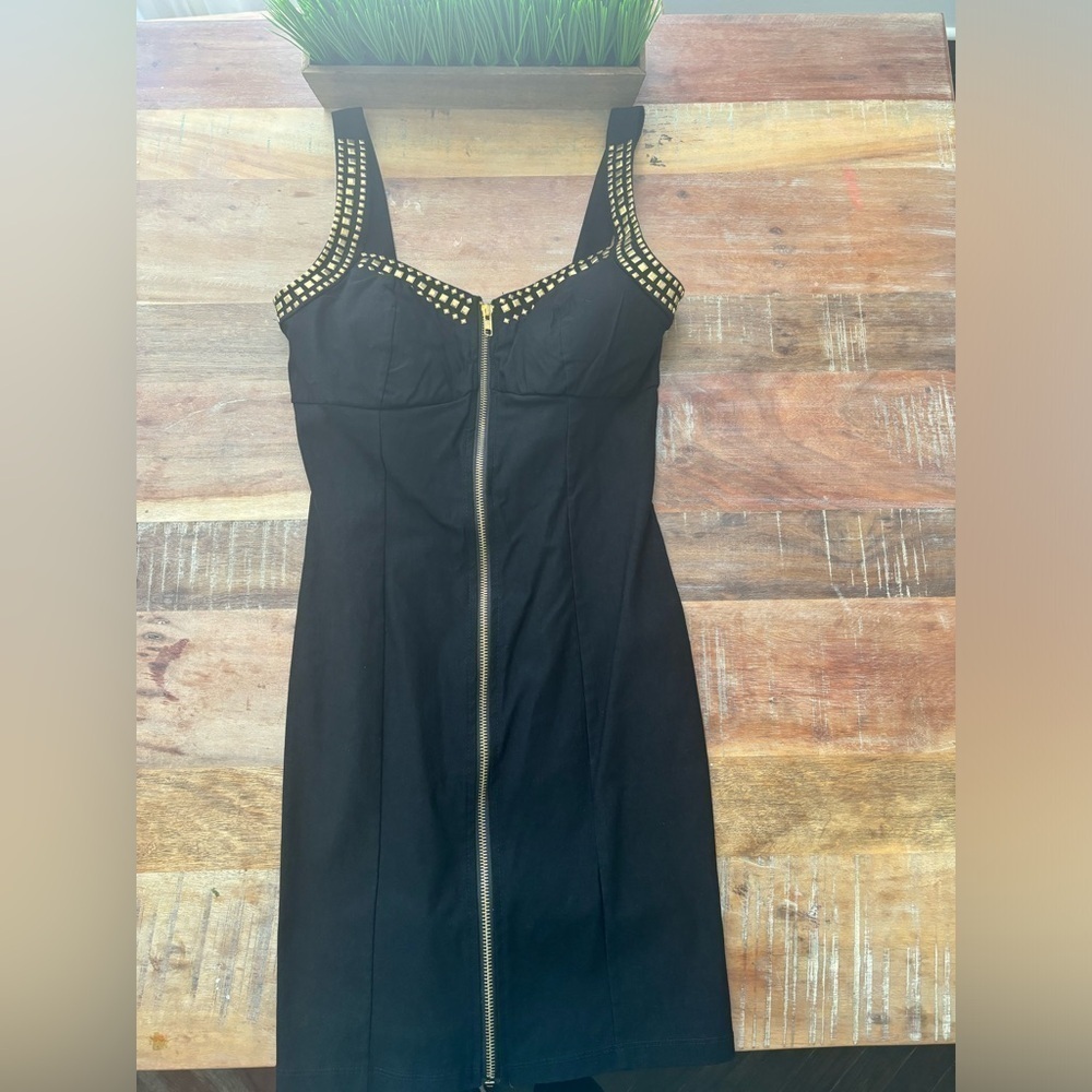 Forever 21 Black Gold Studded Edgy Mini|Medium - Picture 3 of 10